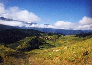 Shenako village, Tusheti, Georgia